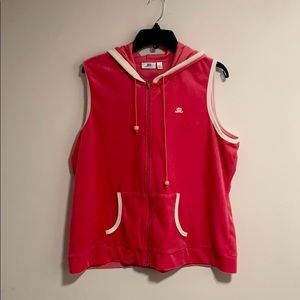 Y2K Jlo Jennifer Lopez Pink Velour Zip Vest